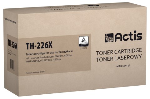 Toner ACTIS TH-226X (zamiennik HP 226X CF226X; Standard; 9000 stron; czarny) Toner ACTIS TH-226X (zamiennik HP 226X CF226X; Standard; 9000 stron; czarny)