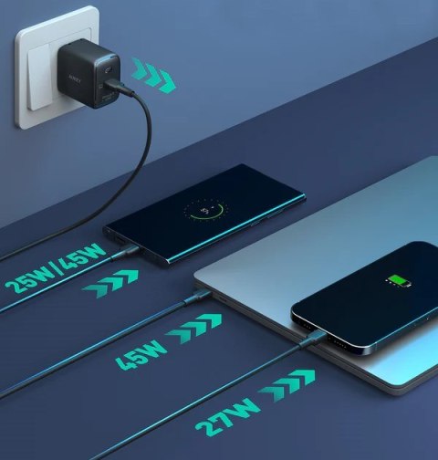 AUEKY PA-B2T ŁADOWARKA SIECIOWA 45W USB-C PD PPS AUEKY PA-B2T ŁADOWARKA SIECIOWA 45W USB-C PD PPS