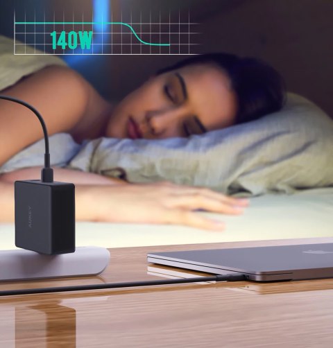 AUEKY PA-B7O ŁADOWARKA SIECIOWA GAN USB-C 140W PD AUEKY PA-B7O ŁADOWARKA SIECIOWA GAN USB-C 140W PD