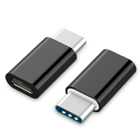 Adapter GEMBIRD A-USB2-CMmF-01 (USB typu C M - Micro USB F; kolor czarny) Adapter GEMBIRD A-USB2-CMmF-01 (USB typu C M - Micro USB F; kolor czarny)