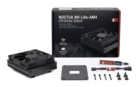 Chłodzenie CPU NOCTUA NH-L9A-AM4 chromax.black Chłodzenie CPU NOCTUA NH-L9A-AM4 chromax.black