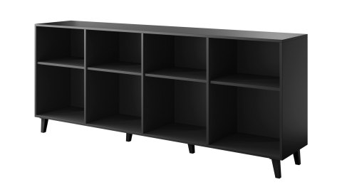 Komoda ETNA 200x42x82 czarny mat + dąb craft Komoda ETNA 200x42x82 czarny mat + dąb craft