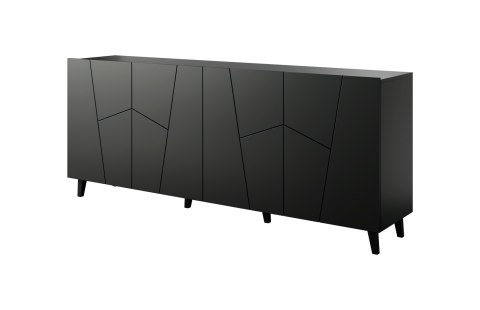 Komoda ETNA 200x42x82 czarny mat Komoda ETNA 200x42x82 czarny mat