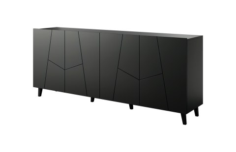 Komoda ETNA 200x42x82 czarny mat Komoda ETNA 200x42x82 czarny mat