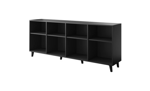 Komoda FARO 200x42x82 czarny mat + dąb craft Komoda FARO 200x42x82 czarny mat + dąb craft