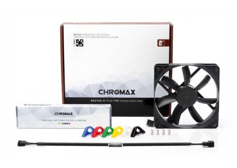 Wentylator NOCTUA 120mm NF-S12A PWM CHromax Black Swap colors Wentylator NOCTUA 120mm NF-S12A PWM CHromax Black Swap colors
