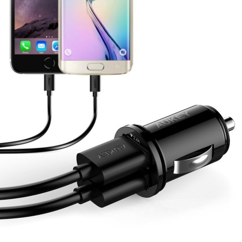 AUKEY CC-S1 MINIATUROWA 2XUSB 24W 4.8A AIPOWER AUKEY CC-S1 MINIATUROWA 2XUSB 24W 4.8A AIPOWER