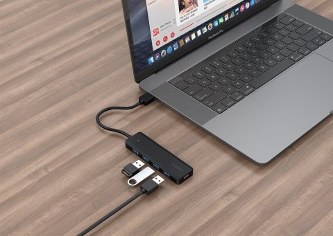 GEMBIRD HUB USB 3.1 (GEN 1) 4-PORTOWY, CZARNY GEMBIRD HUB USB 3.1 (GEN 1) 4-PORTOWY, CZARNY