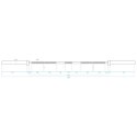 Gryf prosty olimpijski 20kg/2200mm z zaciskami Lock Jaw HMS GO700