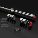 Gryf prosty olimpijski 20kg/2200mm z zaciskami Lock Jaw HMS GO700