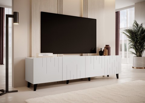 Szafka RTV BARI 200x42x52 biały mat Szafka RTV BARI 200x42x52 biały mat