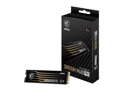 Dysk SSD MSI SPATIUM M480 PRO 4TB PCIe 4.0 NVMe M.2 2280 3D NAND Dysk SSD MSI SPATIUM M480 PRO 4TB PCIe 4.0 NVMe M.2 2280 3D NAND