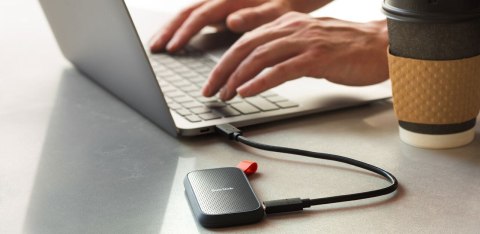 Dysk zewnętrzny SSD SanDisk Portable (480GB; USB 3.2; 520 MB/s; SDSSDE30-480G-G25) Dysk zewnętrzny SSD SanDisk Portable (480GB; USB 3.2; 520 MB/s; SDSSDE30-480G-G25)