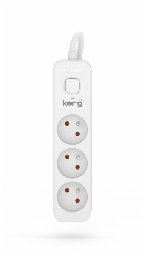 KERG PRZEDŁUŻACZ KERG M02375 Z WYŁĄCZNIKIEM-3 GNIAZDA-BIAŁO-SZARY-1,5M-10A-H05VV-F-3X1,0MM2 M02375 KERG PRZEDŁUŻACZ KERG M02375 Z WYŁĄCZNIKIEM-3 GNIAZDA-BIAŁO-SZARY-1,5M-10A-H05VV-F-3X1,0MM2 M02375