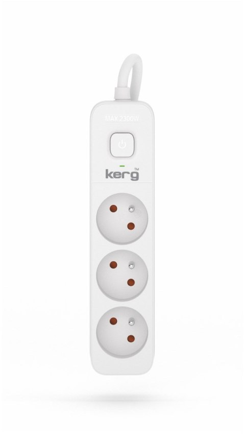 KERG PRZEDŁUŻACZ KERG M02375 Z WYŁĄCZNIKIEM-3 GNIAZDA-BIAŁO-SZARY-1,5M-10A-H05VV-F-3X1,0MM2 M02375 KERG PRZEDŁUŻACZ KERG M02375 Z WYŁĄCZNIKIEM-3 GNIAZDA-BIAŁO-SZARY-1,5M-10A-H05VV-F-3X1,0MM2 M02375