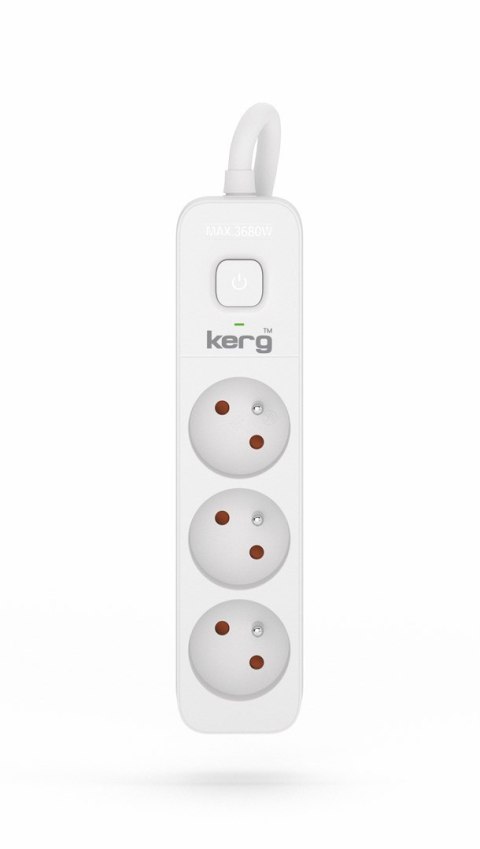KERG PRZEDŁUŻACZ KERG M02380 Z WYŁĄCZNIKIEM-3 GNIAZDA-BIAŁO-SZARY-3.0M-16A-H05VV-F-3X1,5MM2 M02380 KERG PRZEDŁUŻACZ KERG M02380 Z WYŁĄCZNIKIEM-3 GNIAZDA-BIAŁO-SZARY-3.0M-16A-H05VV-F-3X1,5MM2 M02380