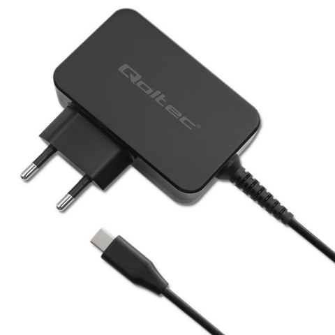 QOLTEC ŁADOWARKA GAN POWER PRO | 1XUSB-C | 45W | 5-20V | 2.25-3A | CZARNA QOLTEC ŁADOWARKA GAN POWER PRO | 1XUSB-C | 45W | 5-20V | 2.25-3A | CZARNA