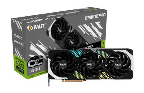 Karta graficzna Palit GeForce RTX 4080 SUPER GamingPro OC 16GB GDDR6X Karta graficzna Palit GeForce RTX 4080 SUPER GamingPro OC 16GB GDDR6X