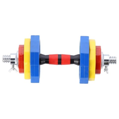 Kolorowe sztangielki HMS SKC20 z funkcją sztangi 2x10kg w walizce Kolorowe sztangielki HMS SKC20 z funkcją sztangi 2x10kg w walizce