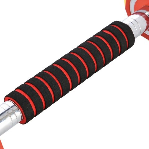 Kolorowe sztangielki HMS SKC20 z funkcją sztangi 2x10kg w walizce Kolorowe sztangielki HMS SKC20 z funkcją sztangi 2x10kg w walizce