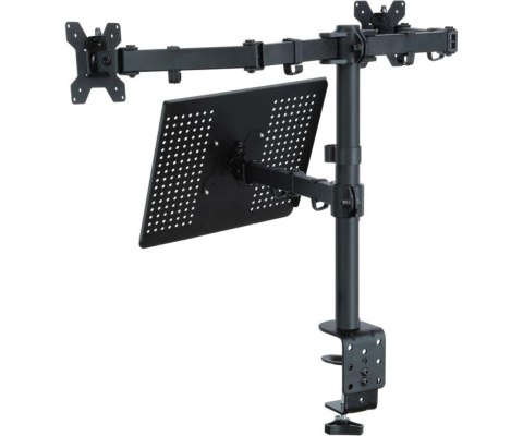 Uchwyt biurkowy do 2 monitorów LED/LCD 13-27" + notebooka L-25 ART Uchwyt biurkowy do 2 monitorów LED/LCD 13-27" + notebooka L-25 ART