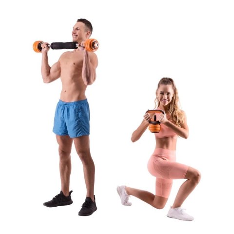 Zestaw ciężarów 6w1 HMS SGZ215 (sztanga, sztangielki i kettlebell) w walizce 15kg Zestaw ciężarów 6w1 HMS SGZ215 (sztanga, sztangielki i kettlebell) w walizce 15kg