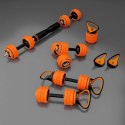 Zestaw ciężarów 6w1 HMS SGZ215 (sztanga, sztangielki i kettlebell) w walizce 15kg