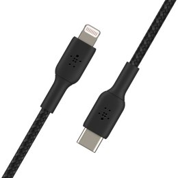 BELKIN KABEL LIGHTNING TO USB-C, OPLOT, 2M, CZARNY