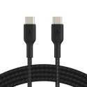 BELKIN KABEL USB-C - USB-C 2.0, OPLOT, 1M, CZARNY