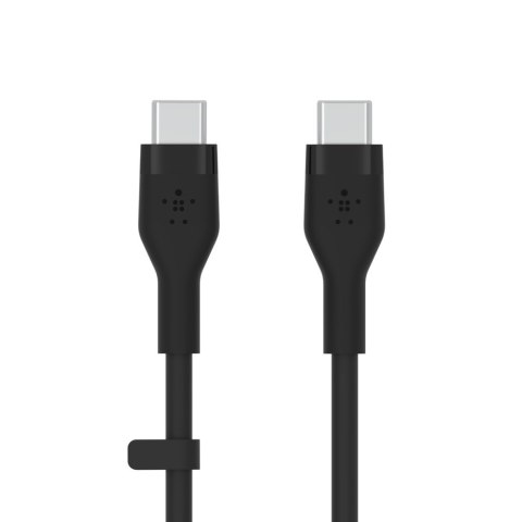 BELKIN KABEL USB-C - USB-C 2.0 SILICONE 3M CZARNY BELKIN KABEL USB-C - USB-C 2.0 SILICONE 3M CZARNY