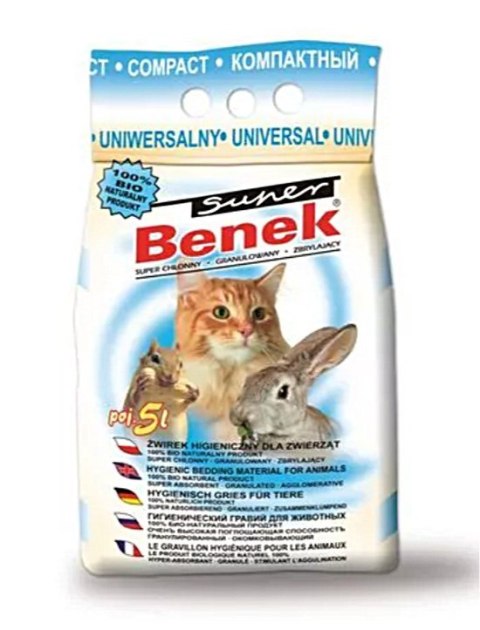 CERTECH Super Benek Uniwersalny Compact - żwirek dla kota zbrylający 5l CERTECH Super Benek Uniwersalny Compact - żwirek dla kota zbrylający 5l