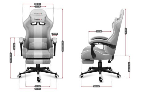 Fotel gamingowy Huzaro Force 4.7 White Mesh Fotel gamingowy Huzaro Force 4.7 White Mesh