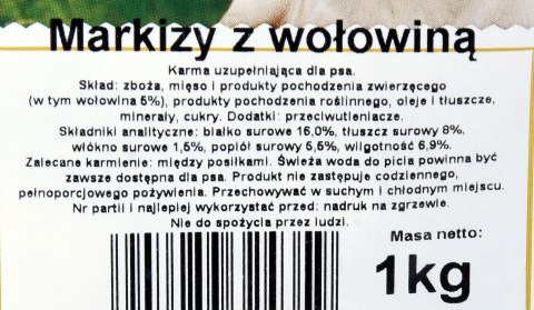 MACED MARKIZY WOŁOWE - przysmak dla psa - 1 kg MACED MARKIZY WOŁOWE - przysmak dla psa - 1 kg