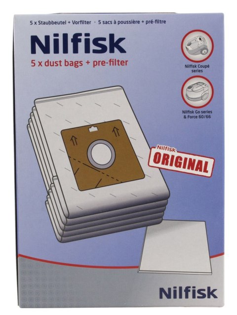 NILFISK Worki materiał do odkurzaczy NEOCOUPE 5szt NILFISK Worki materiał do odkurzaczy NEOCOUPE 5szt