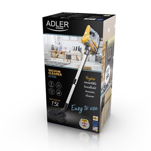 Odkurzacz ręczny Adler AD 7036 (600W; kolor szary) Odkurzacz ręczny Adler AD 7036 (600W; kolor szary)