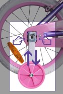 1Huffy Rower GLIMMER 16" Fioletowy 71839W