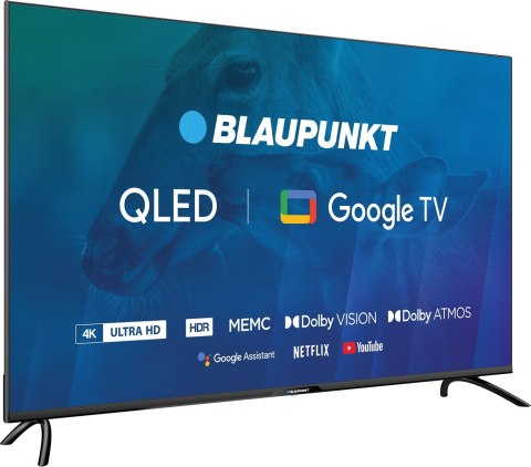 TV 50" Blaupunkt 50QBG7000S 4K Ultra HD QLED, GoogleTV, Dolby Atmos, WiFi 2,4-5GHz, BT, czarny TV 50" Blaupunkt 50QBG7000S 4K Ultra HD QLED, GoogleTV, Dolby Atmos, WiFi 2,4-5GHz, BT, czarny