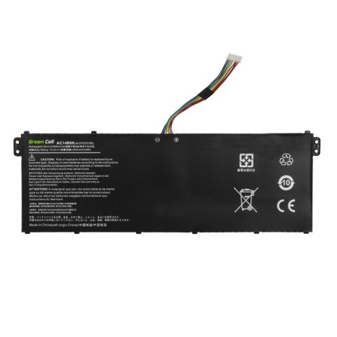GREEN CELL BATERIA AC72 AC14B8K AC14B3K DO ACER ASPIRE 5 A515 R15 R5-571T SPIN SP315 SP513 2100MAH 15.2V GREEN CELL BATERIA AC72 AC14B8K AC14B3K DO ACER ASPIRE 5 A515 R15 R5-571T SPIN SP315 SP513 2100MAH 15.2V