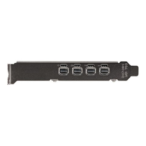Karta graficzna PNY NVIDIA T1000 4GB, GDDR6, 4x DisplayPort, PCI Express 3.0, LP - ATX bracket, Retail Karta graficzna PNY NVIDIA T1000 4GB, GDDR6, 4x DisplayPort, PCI Express 3.0, LP - ATX bracket, Retail