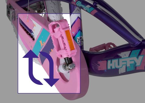 1Huffy Rower GLIMMER 16" Fioletowy 71839W 1Huffy Rower GLIMMER 16" Fioletowy 71839W