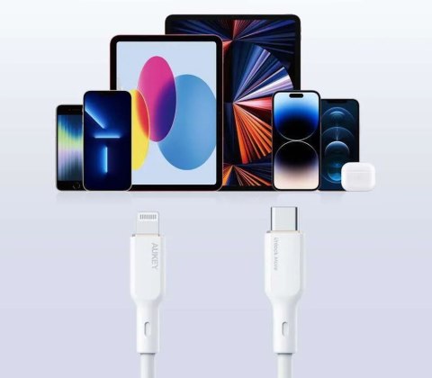 AUKEY CB-SCL2 KABEL USB-C LIGHTNING QC PD 1.8M 27W AUKEY CB-SCL2 KABEL USB-C LIGHTNING QC PD 1.8M 27W