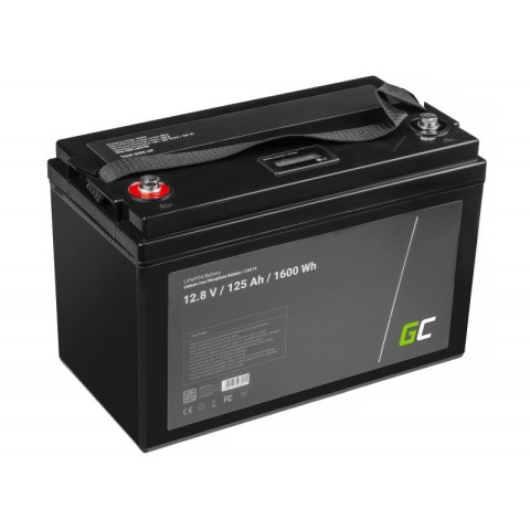 GREEN CELL AKUMULATOR LIFEPO4 CAV13 12/12,8V 125AH 1600WH / M8 GREEN CELL AKUMULATOR LIFEPO4 CAV13 12/12,8V 125AH 1600WH / M8