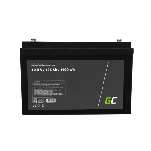 GREEN CELL AKUMULATOR LIFEPO4 CAV13 12/12,8V 125AH 1600WH / M8 GREEN CELL AKUMULATOR LIFEPO4 CAV13 12/12,8V 125AH 1600WH / M8