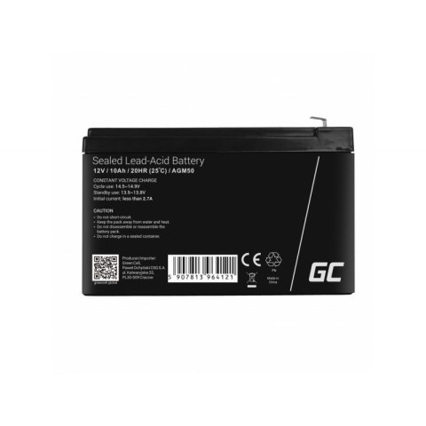 GREEN CELL AKUMULATOR ŻELOWY/AGM AGM50 12V 10AH GREEN CELL AKUMULATOR ŻELOWY/AGM AGM50 12V 10AH