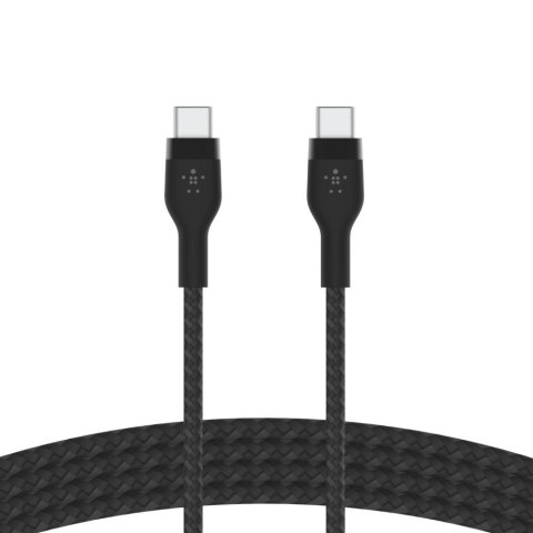 BELKIN KABEL USB C-C 2.0 OPLOT, SILICONE,1M CZARNY BELKIN KABEL USB C-C 2.0 OPLOT, SILICONE,1M CZARNY