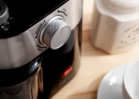 ELDOM MŁYNEK DO KAWY MK170 KAFE, 200 W, CERAMICZNE ŻARNA, REGULACJA GRUBOŚCI MIELENIA ELDOM MŁYNEK DO KAWY MK170 KAFE, 200 W, CERAMICZNE ŻARNA, REGULACJA GRUBOŚCI MIELENIA