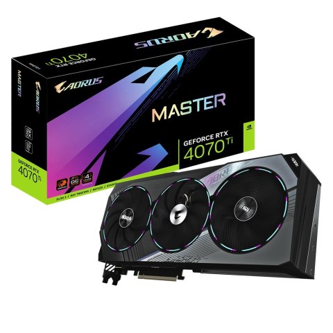Karta graficzna Gigabyte GeForce RTX 4070 Ti AORUS MASTER OC 12GB (WYPRZEDAŻ) Karta graficzna Gigabyte GeForce RTX 4070 Ti AORUS MASTER OC 12GB (WYPRZEDAŻ)