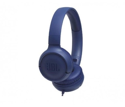 Słuchawki JBL Tune 500 (niebieskie, nauszne; z wbudowanym mikrofonem) Słuchawki JBL Tune 500 (niebieskie, nauszne; z wbudowanym mikrofonem)