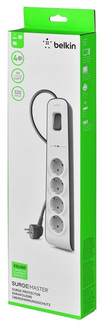 Listwa zasilająca Belkin BSV400VF2M Listwa zasilająca Belkin BSV400VF2M