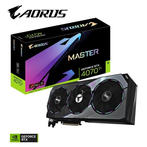 Karta graficzna Gigabyte GeForce RTX 4070 Ti AORUS MASTER OC 12GB (WYPRZEDAŻ) Karta graficzna Gigabyte GeForce RTX 4070 Ti AORUS MASTER OC 12GB (WYPRZEDAŻ)